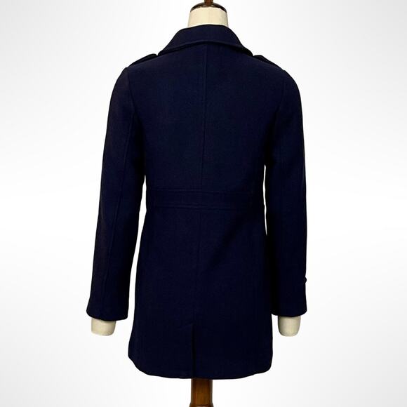 Gap Kids Navy Wool Peacoat XL (Fits Women XS) Gold Buttons Preppy Winter - Picture 5 of 9